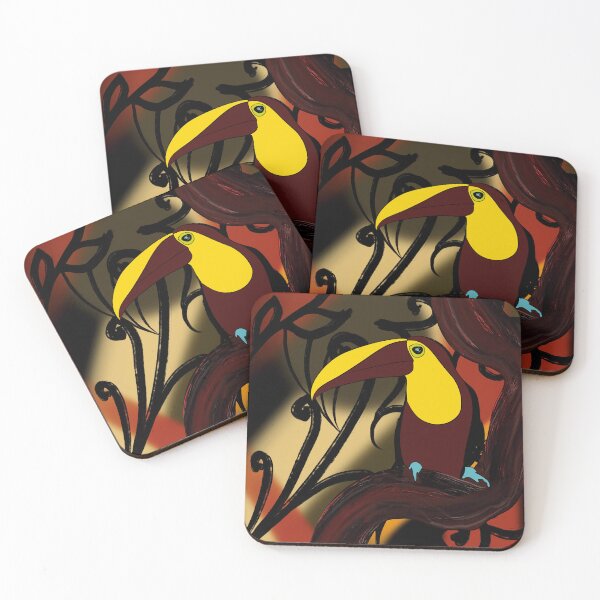 Item preview, bird, toucan, animal, totem animal, zen, africa, tree, nature, designed and sold by Herami.