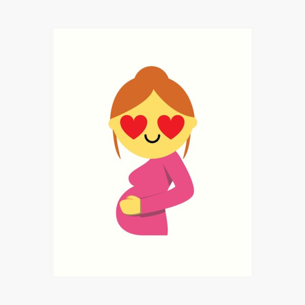 Item preview, Pregnancy Girl Emoji   designed and sold by HippoEmo.