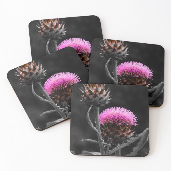 Item preview, Cardoon Flower Carmine Effects Vert Nature Beauty designed and sold by eddiebarronshop.