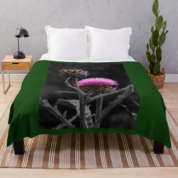 Item preview, Cardoon Flower Carmine Effects Vert Nature Beauty designed and sold by eddiebarronshop.