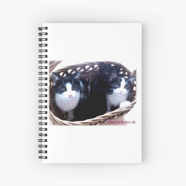 3 Katzen im Korb! Spiralblock