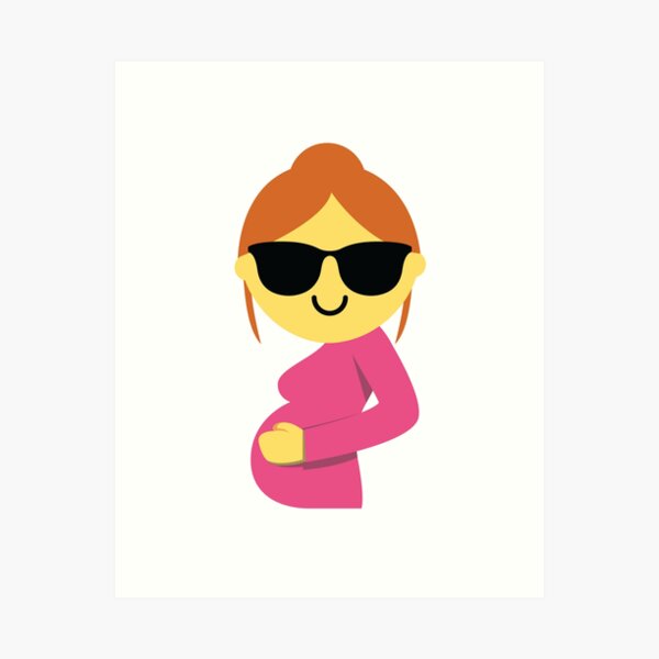 Item preview, Pregnancy Girl Emoji   designed and sold by HippoEmo.