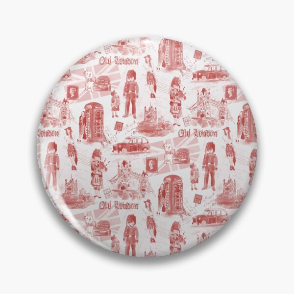 Item preview, London Vibes red designed and sold by Alessandro Remo Mazzoni Remotextiles.