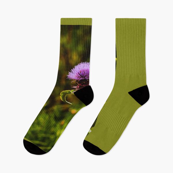 Item preview, Cardoon Flower Vert Nature Beauty designed and sold by eddiebarronshop.