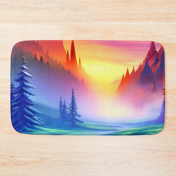 Item preview, Misty Mountains and Trees, Ai Generated Art  designed and sold by ACC .