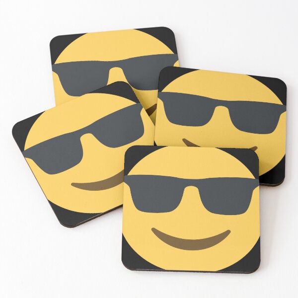 Item preview, Cool Emoji Smiley Face with Glasses designed and sold by PrintPortal.