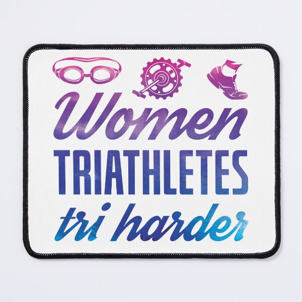 Item preview, Women Triathletes Tri Harder Cute Triathlon designed and sold by jaygo.