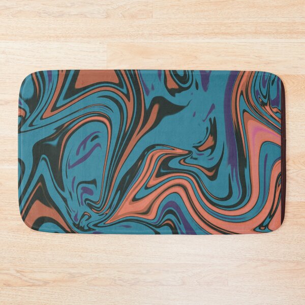 Item preview, Abstract Liquid psychedelic Metallic Marble Art Paint- Elegant retrp psychedelic Marble art designed and sold by MAEffects.