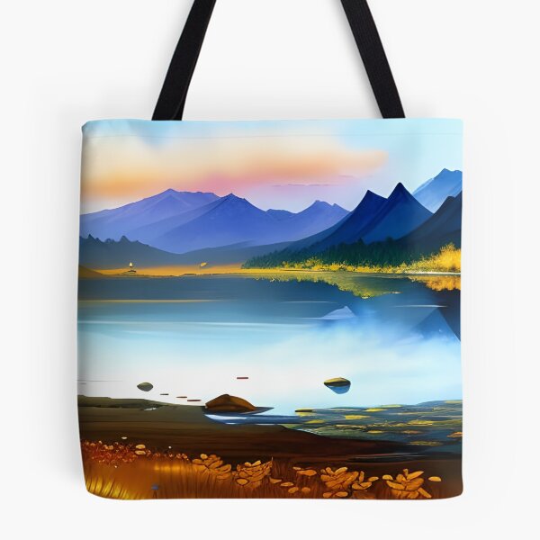 Item preview, Mountain Lake, watercolor 2, Ai Generated Art  designed and sold by ACC .