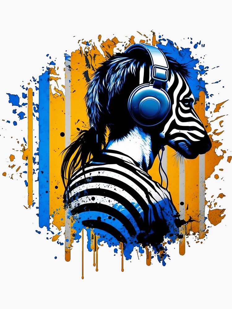 " zebra gamer 2023" Sticker for Sale by Ayoubtkd Redbubble
