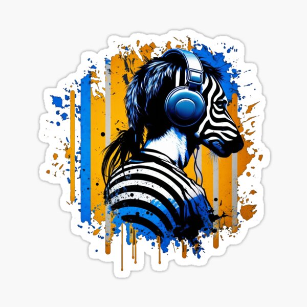 " zebra gamer 2023" Sticker for Sale by Ayoubtkd Redbubble
