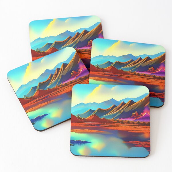 Item preview, Red lake, watercolor, Ai Generated Art  designed and sold by ACC .