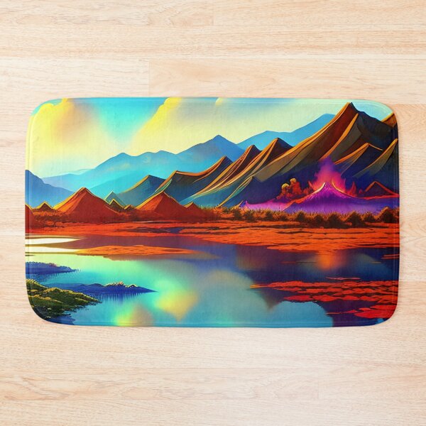 Item preview, Red lake, watercolor, Ai Generated Art  designed and sold by ACC .
