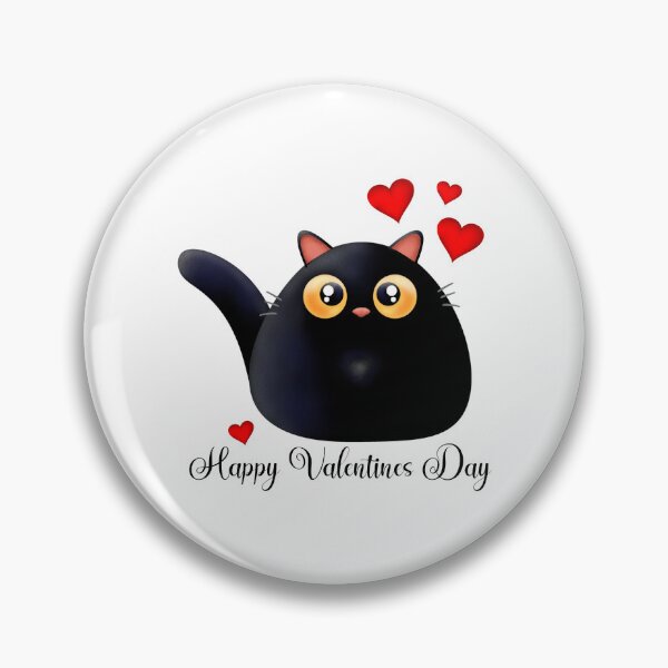 Item preview, Valentines Day Cat designed and sold by BlackCatArtBB.