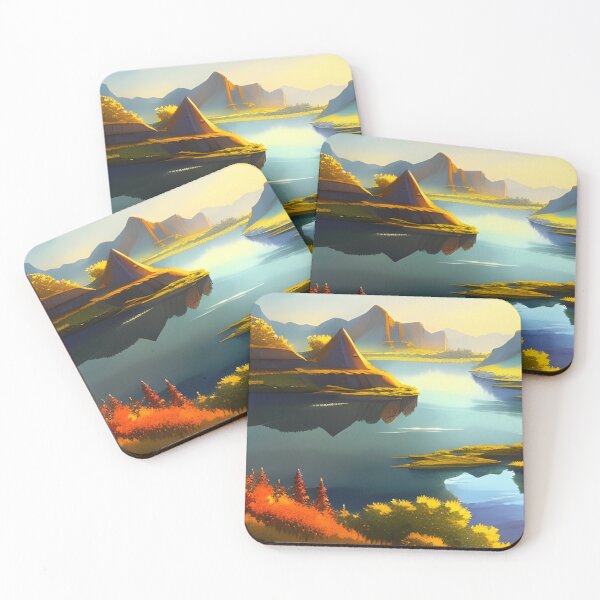Item preview, Lake, watercolor, Ai Generated Art  designed and sold by ACC .