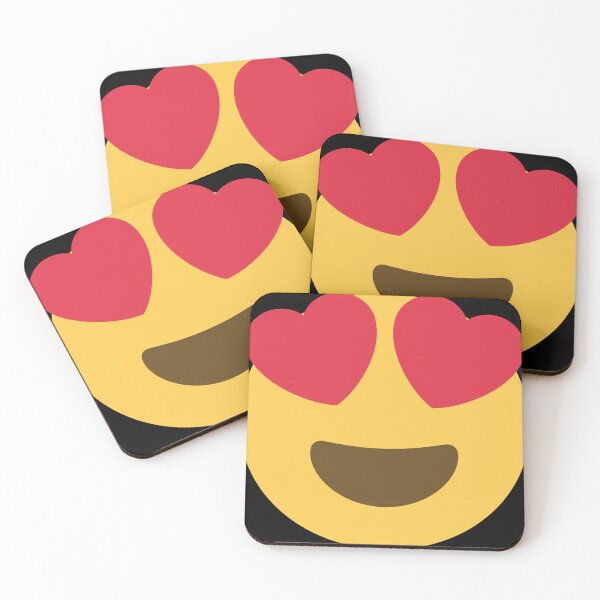 Item preview, Happy Smiley Face Emoji with Heart Eyes designed and sold by PrintPortal.
