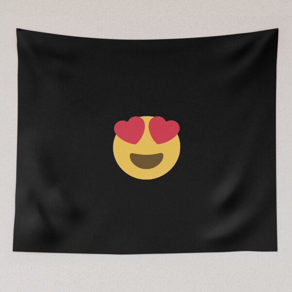 Item preview, Happy Smiley Face Emoji with Heart Eyes designed and sold by PrintPortal.