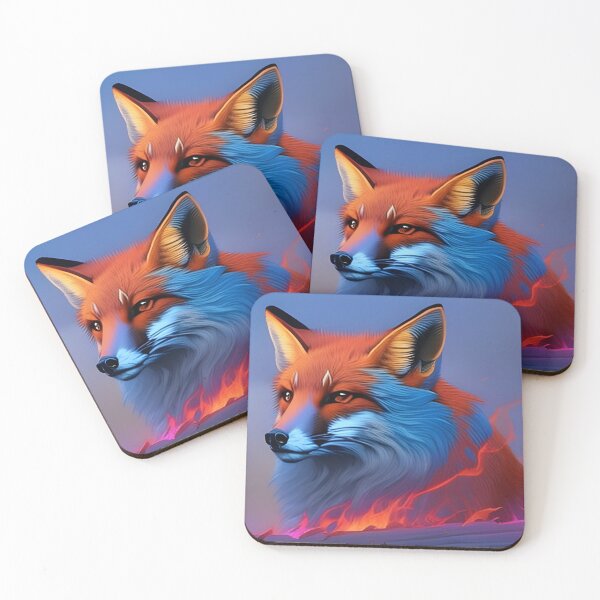 Item preview, Fox and Fire, Ai Generated Art  designed and sold by ACC .