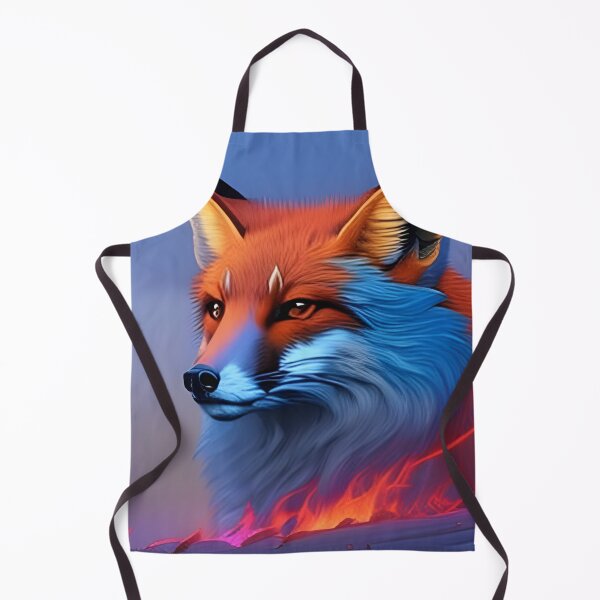 Artikelvorschau, Fuchs und Feuer, KI-generierte Kunst entworfen und verkauft von ACC .