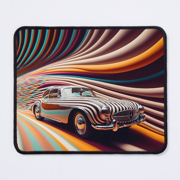 Item preview, Optical illusion car ride in a tunnel wallpaper designed and sold by osssoconcept.