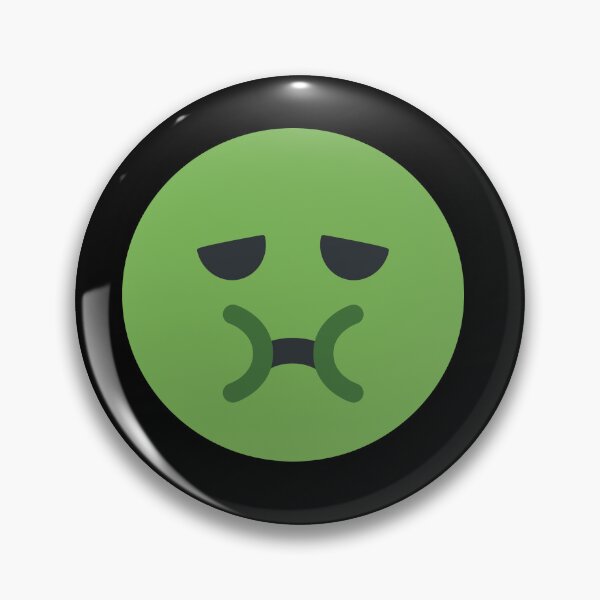 Item preview, Green Happy Smiley Face Emoji Ready to Puke designed and sold by PrintPortal.