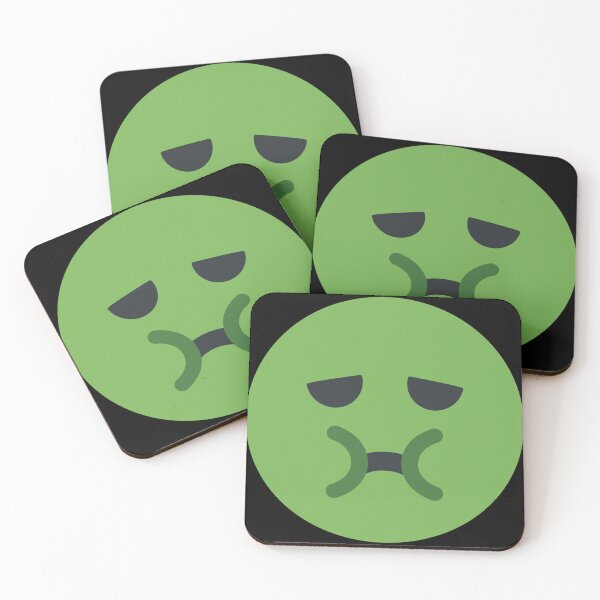 Item preview, Green Happy Smiley Face Emoji Ready to Puke designed and sold by PrintPortal.