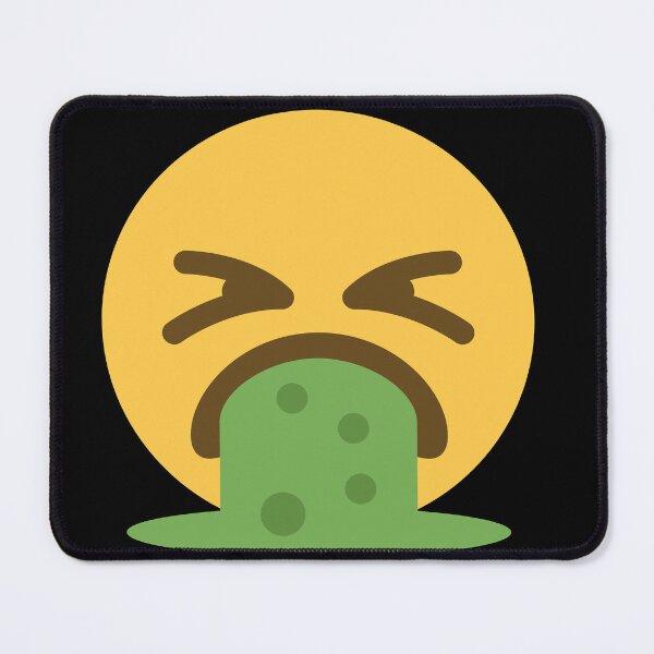 Item preview, Green Smiley Face Emoji Throwing Up designed and sold by PrintPortal.