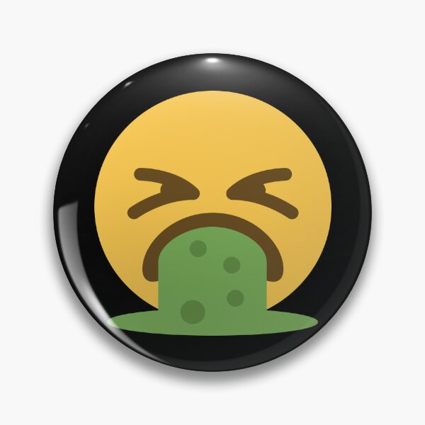 Item preview, Green Smiley Face Emoji Throwing Up designed and sold by PrintPortal.