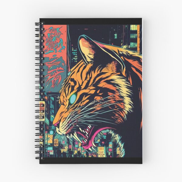 Item preview, Cyberpunk neon Tiger #3 designed and sold by PhiloSophyEye.