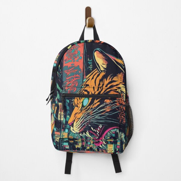 Item preview, Cyberpunk neon Tiger #3 designed and sold by PhiloSophyEye.