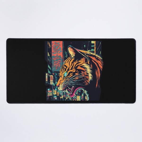 Item preview, Cyberpunk neon Tiger #3 designed and sold by PhiloSophyEye.