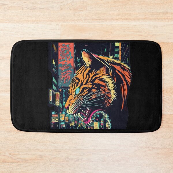 Item preview, Cyberpunk neon Tiger #3 designed and sold by PhiloSophyEye.