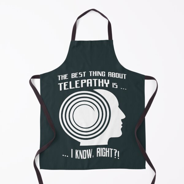 Item preview, The best thing about telepathy ... (white) designed and sold by SolidEarthArt.
