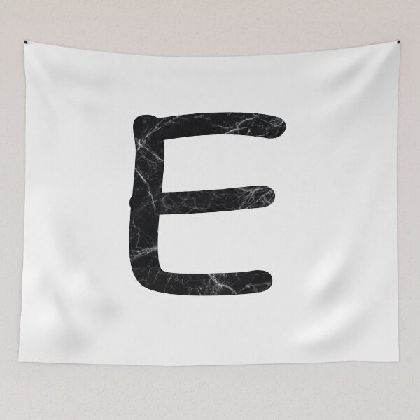 Item preview, lettre E Marble black designed and sold by ahmedbakkali.