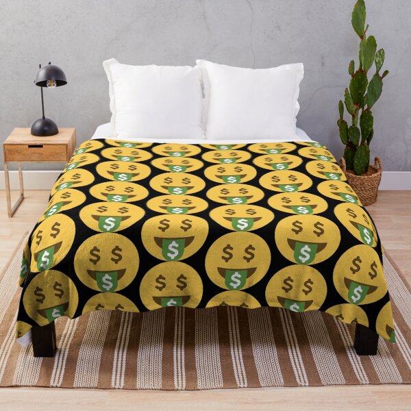 Item preview, Yellow Happy Smiley Face Money Emoji with Green Toungue Out designed and sold by PrintPortal.