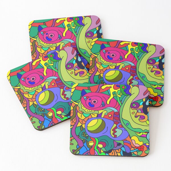 Item preview, Let's play color together guys doodle pattern designed and sold by DJava-ArtO.