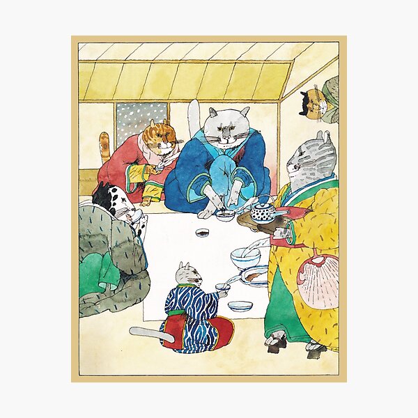Japanese Cats Photographic Print