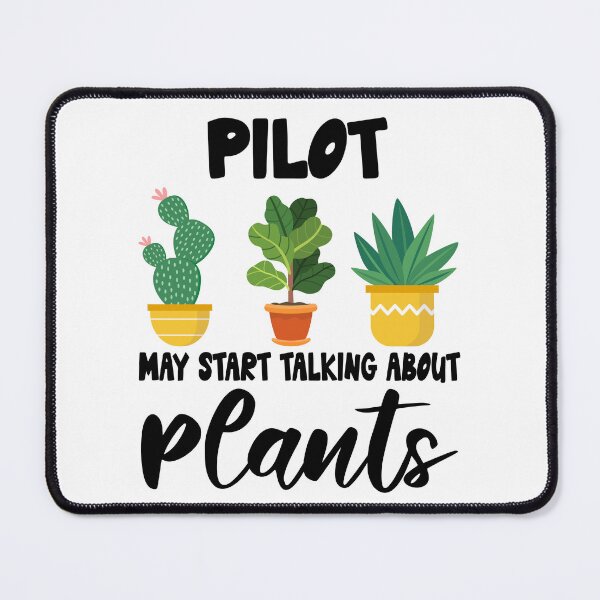 Item preview, pilot Plant Lovers, pilot Plant Lover Gift, pilot Gardener designed and sold by Dogs Geeky⭐⭐⭐⭐⭐.
