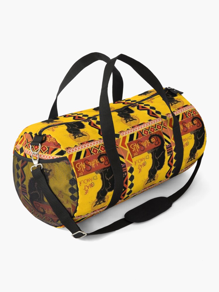 Le Chat Noir DAmour With Ethnic Border | Duffle Bag