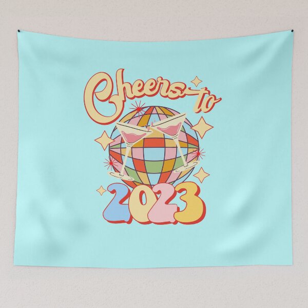 Item preview, Happy new year 2023 cheers to 2023 retro disco ball New Year’s Eve party  designed and sold by DesignsbyMona.
