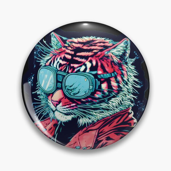 Item preview, Cyberpunk neon Tiger #4 designed and sold by PhiloSophyEye.