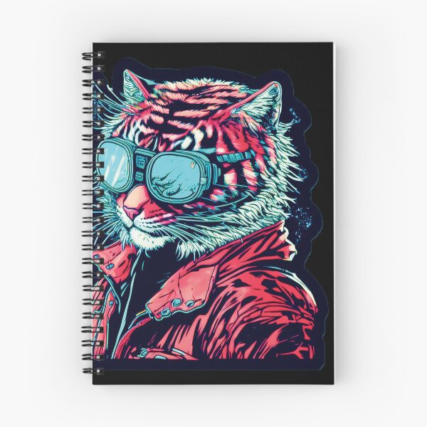 Item preview, Cyberpunk neon Tiger #4 designed and sold by PhiloSophyEye.