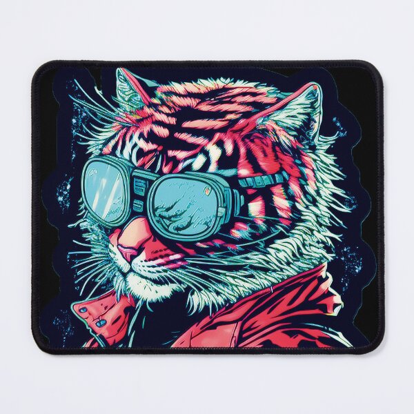 Item preview, Cyberpunk neon Tiger #4 designed and sold by PhiloSophyEye.