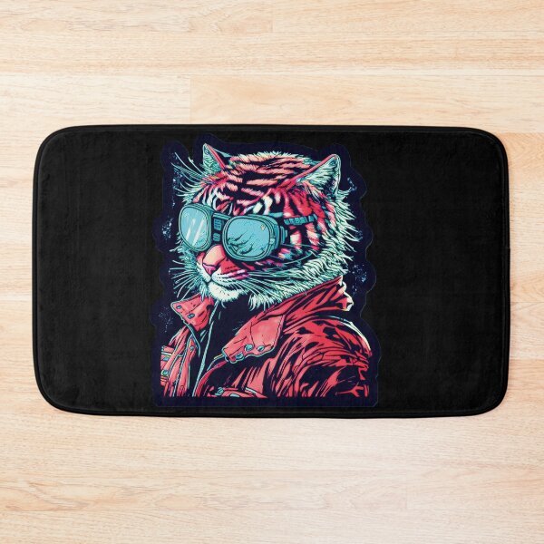 Item preview, Cyberpunk neon Tiger #4 designed and sold by PhiloSophyEye.