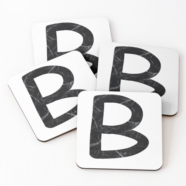 Item preview, lettre B Marble black designed and sold by ahmedbakkali.