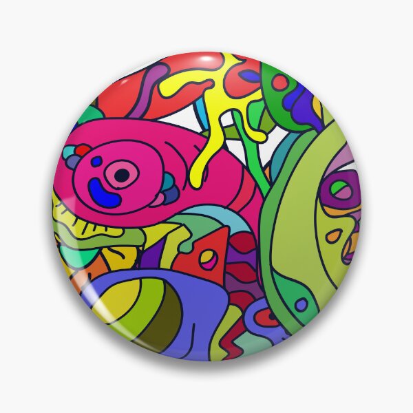 Item preview, Let's play color together guys doodle pattern designed and sold by DJava-ArtO.