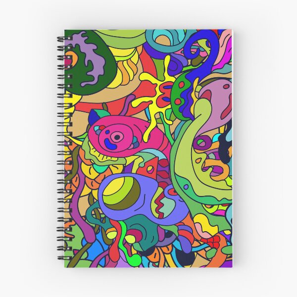 Item preview, Let's play color together guys doodle pattern designed and sold by DJava-ArtO.