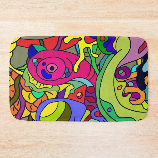 Item preview, Let's play color together guys doodle pattern designed and sold by DJava-ArtO.