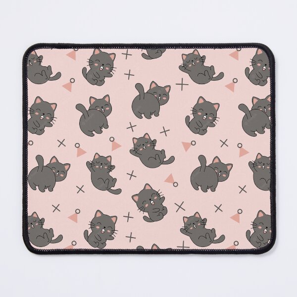 Item preview, Cute Cat seamless pattern design pink adorable kitty cat lover designed and sold by ZenDesigner.