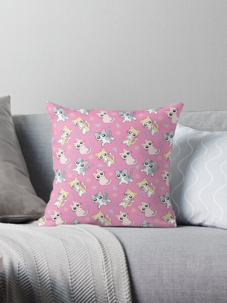 Item preview, Cute Cat seamless pattern design pink adorable kitty cat lover designed and sold by ZenDesigner.